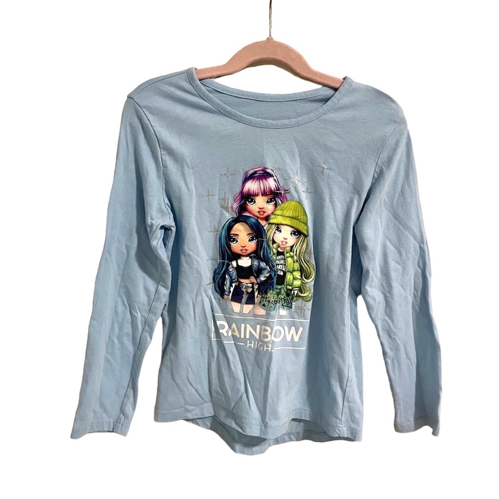 Rainbow High Girl’s Long Sleeve Sparkle T-shirt